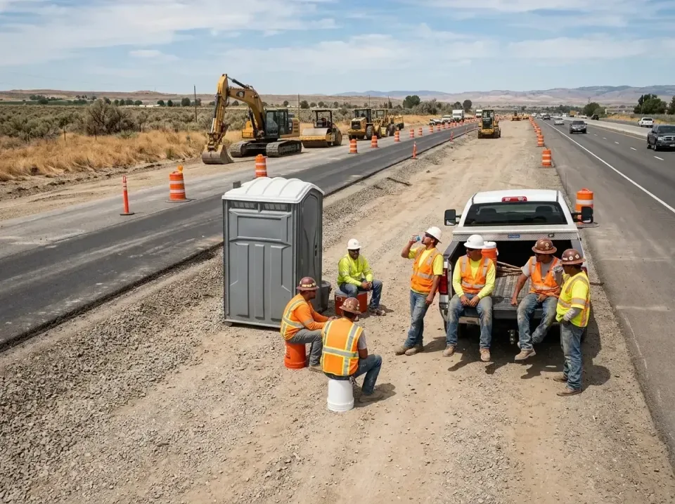 highway-road-construction-crew-007 — frequently asked questions, Porta Potty and Restroom Rentals in Little Flock, AR